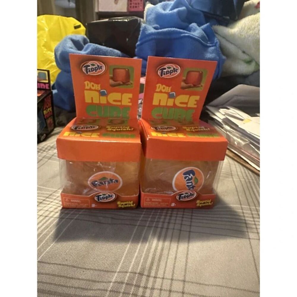 Schylling NeeDoh Nice Cube Squishy Fidget Toy Orange
